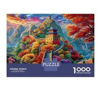 La Grande Muraglia_ Cina Puzzle 1000 Pezzi Per Adulti E Ragazzi Dai 14 Anni in Su, Giochi Stimolanti Per Tutta La Famiglia 70x50cm/1000pcs