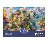 La Grande Muraglia - Cina Puzzle 1000 Pezzi, Puzzle Impossibile 1000 Pezzi, Gioco Di Sfida Intellettuale 38x26cm/1000pcs