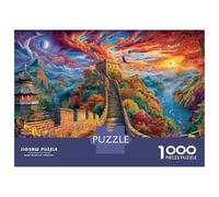La Grande Muraglia_ Cina Puzzle Da 1000 Pezzi - Puzzle Ad Alta Difficoltà,Giochi Stimolanti Per Tutta La Famiglia 52x38cm/1000pcs