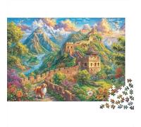 La Grande Muraglia - Cina Puzzle Da 1000 Pezzi - Puzzle Ad Alta Difficoltà,Giochi Stimolanti Per Tutta La Famiglia 70x50cm/1000pcs