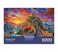La Grande Muraglia_ Cina Puzzle Da 1000 Pezzi - Puzzle Ad Alta Difficoltà,Giochi Stimolanti Per Tutta La Famiglia 52x38cm/1000pcs