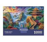 La Grande Muraglia cinese Puzzle 1000 Pezzi, Puzzle Impossibile 1000 Pezzi, Gioco Di Sfida Intellettuale 70x50cm/1000pcs