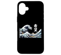 La grande onda della speranza Kanji Art giapponese Custodia per iPhone 16 Plus