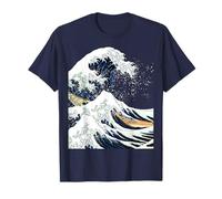 La grande ondata di arte giapponese di Kanagawa Hokusai Maglietta
