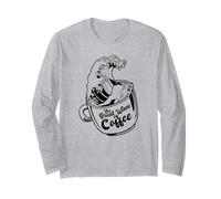 La Grande ondata di caffè - Divertente Maglia a Manica