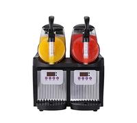 La granita automatica elettrica del carro armato 2 fa la macchina for fare il succo del tè del ghiaccio della sabbia della fanghiglia del ghiaccio molle 2.5L * 2 Strumento fai da te