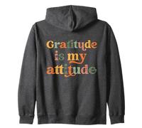 La gratitudine è Il Mio atteggiamento Mentalità positiva Inspirational Felpa con Cappuccio
