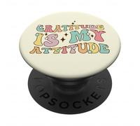 La gratitudine è il mio atteggiamento Mentalità positiva Inspirational PopSockets PopGrip Adesivo