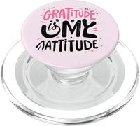 La gratitudine è il mio atteggiamento Mentalità positiva Inspirational PopSockets PopGrip per MagSafe