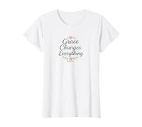 La grazia cambia tutto Elegante Christian Faith Apparel Maglietta