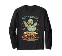 La Grazia di Dio Mi Tiene ciarlatano Christian Duck Maglia a Manica