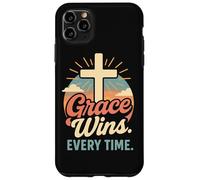 La grazia vince ogni volta che Christian Cross nasce di nuovo in Gesù Custodia per iPhone 11 Pro Max