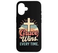 La grazia vince ogni volta che Christian Cross nasce di nuovo in Gesù Custodia per iPhone 16