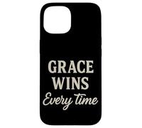 La grazia vince ogni volta motivazione ispiratrice cristiana Custodia per iPhone 15