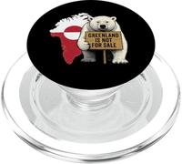 La Groenlandia non è in vendita Protesta della mappa della bandiera dell'orso polare PopSockets PopGrip per MagSafe