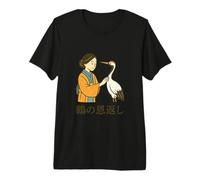 La Gru Grata Tsuru No Ongaeshi Maglietta Premium