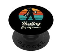 La guarigione infermiera per la cura delle ferite è il mio superpotere infermieristico WOCN PopSockets PopGrip Adesivo