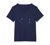 La guarigione Non è lineare: Viaggio ispiratore delle Farfalle Maglietta, Donna Plus-Size, Navy, 2X