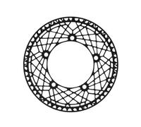 La guarnitura delle leghe di alluminio del pignone 53T/56T migliora la corona di durevolezza