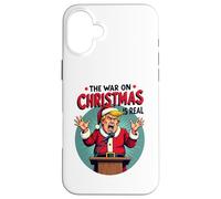 La guerra al Natale è reale - Angry Santa President Custodia per iPhone 16 Plus