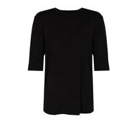 La Haine Inside Us - Elegante T-shirt con scollo rotondo e manica 3/4 - - Tops - Donna - Nero - 2XL