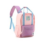 La-haut kids Zaino scolastico escursionismo ragazza ragazzo dai 4 anni agli 12 anni, materiale ecologico senza PFC in nylon di alta qualità. Idrorepellente e resistente, per bambini., Rosa, M