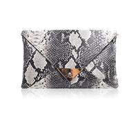 La Haute donne modello di SnakeSkin borsetta busta pochette con catena in metallo da polso retrò moda borsa a tracolla