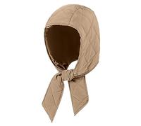 LA HUATE Cappello invernale caldo con cappuccio, sciarpa con cappuccio, impermeabile, antivento, cappello da sci, cravatta sotto il mento, per donne e ragazze, Sottile-Khaki, Taglia unica