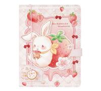 LA HUATE Simpatico diario di viaggio con copertina in pelle PU, diario giapponese kawaii con fibbia magnetica
