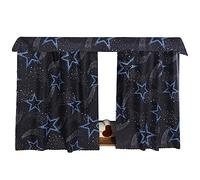 LA HUATE Tende per letto a castello, per dormitorio studentesco, leggere, antipolvere, tenda da gioco per la privacy sotto il letto (stelle, 1,1 x 2 m)