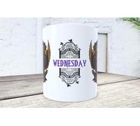 La Huella Tazza Accademia Nevermore - Nevermore Academy - Stile Addams Family - Design gotico elegante per i fan del mercoledì.
