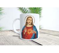 La Huella Tazza personalizzata del Sacro Cuore di Gesù con frase di San Padre Pio. Per tutti i devoti e fedeli credenti nell'amore di Gesù.