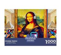 La Joconde Puzzle in Legno Impermeabile DIY Puzzles Da 1000 Pezzi Regali Per Adulti Divertenti Per Decorazioni Domestiche