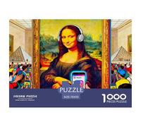 La Joconde Puzzle in Legno Impermeabile Puzzles Da 1000 Pezzi Per Adulti Divertenti Giochi Di Puzzle Impegnativi