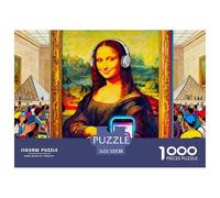 La Joconde Puzzle in Legno Impermeabile Puzzles Da 1000 Pezzi Per Adulti Sfidanti E Rompicapo Giochi Educativi