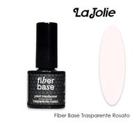 La jolie Fiber Base Trasparente Rosato 7 ml - Base per unghie
