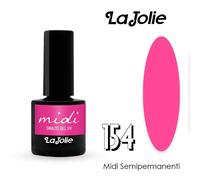 La Jolie Midi - smalto gel UV semipermanente per uso professionale, texture fluida e setosa,disponibile in vari colori (7 ml) (154)