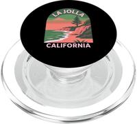 La Jolla California San Diego Retro Coast Cliff Beach 858 SD PopSockets PopGrip per MagSafe