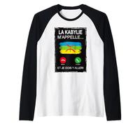 La kabylie Mi Chiama - E Devo Andare a Tizi Maglia con Maniche Raglan