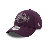 LA Lakers Metallic Outline Dark Purple 9FORTY Adjustable Cap