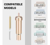 La lama è compatibile con Cricut Maker 3/4//Explore 3/4/ Air 2, la lama viene utilizzata per affettare e tagliare il vinile glitterato, jamm