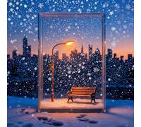 La Lampada Magica Della Neve, 2026 Nuova Lampada Della Neve Con Lampione Innevato E Scena Natalizia, Luce Notturna Fai Da Te Con Paesaggio Innevato, Ideale Per La Tavola Delle Feste (1 pezzo-b)