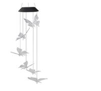 La lampada solare a forma di carillon che cambia colore è impermeabile e adatta all'uso esterno(Wind Chime Light C)