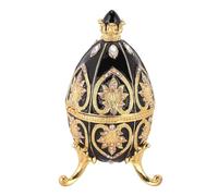 La Lavanda - Scatola per gioielli a forma di uovo, cofanetto per gioielli Fabergé, uovo di Pasqua, artigianato russo, compleanno, matrimonio, Natale, per lei e ragazza, donna, 7,5 x 6,5 x 5,2 cm