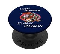 La legge è la mia professione Koi Sono la mia passione Funny Koi Keeper PopSockets PopGrip Adesivo