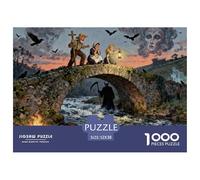 La leggenda del Ponte del Diavolo Puzzle in Legno Impermeabile Puzzles Da 1000 Pezzi Regali Per Adulti Colorati Giochi Di Impegnativi