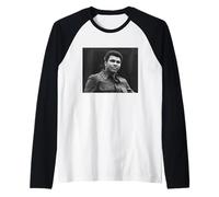 La Leggenda del Pugilato dei Pesi massimi Muhammad Ali a Londra 1974 Maglia con Maniche Raglan