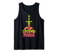 La Leggenda della Forgia Neon Sword Design Canotta