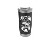 La leggenda della pesca li avvolge per 31 anni di compleanno Bicchiere termico in acciaio inox doppia parete