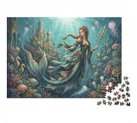 La leggenda della sirena Puzzle 1000 Pezzi,dai 14 Anni,Antistress,Adulti E Ragazzi,Sfida Impossibile,Decorazione Casa,Idea Regalo,Cartone Di Qualità,Gioco Educativo 38x26cm